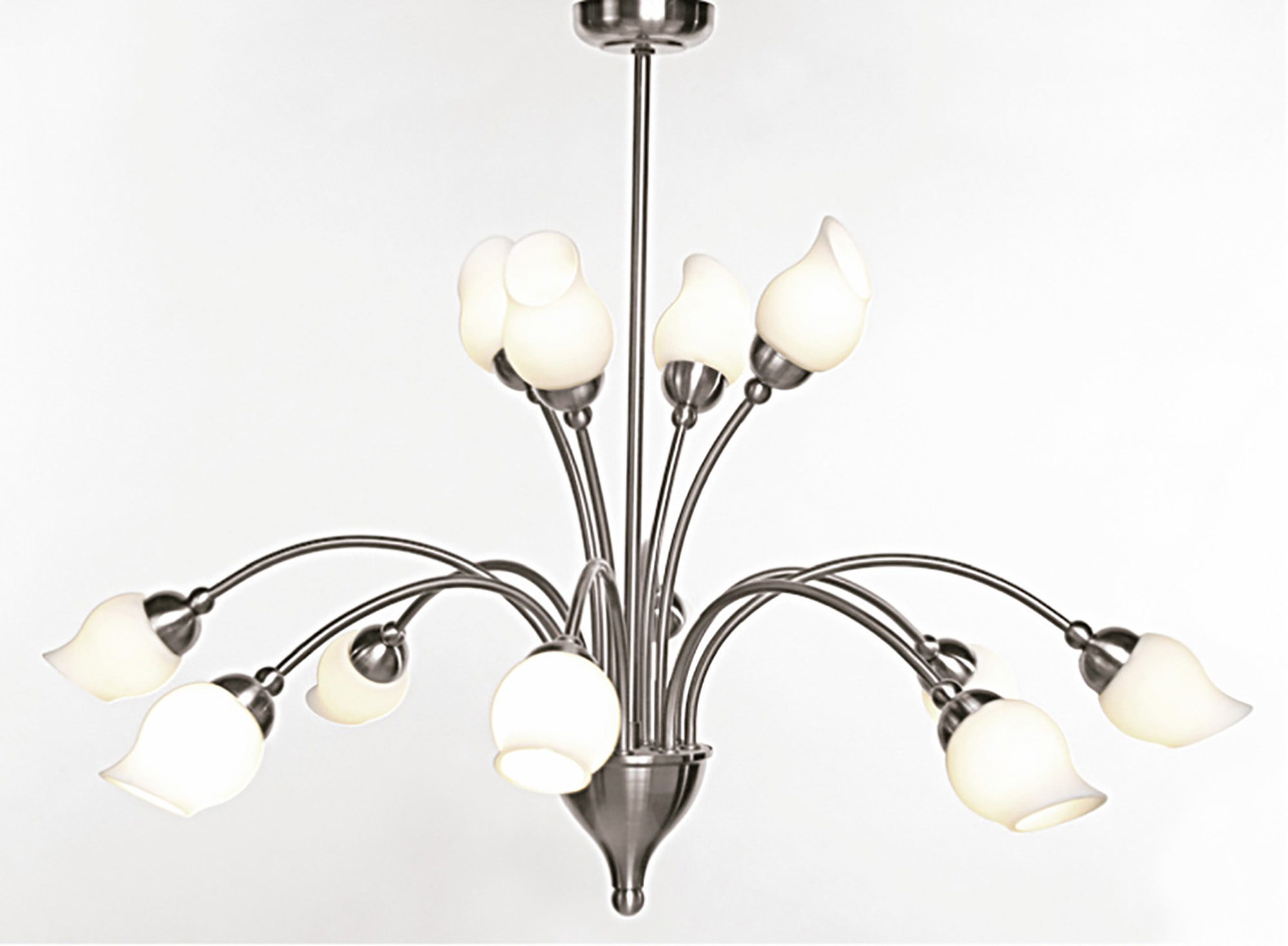 Rimini Satin Chrome Ceiling Lights Diyas Multi Arm Fittings